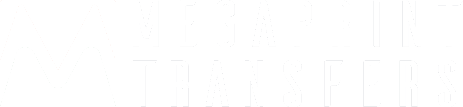 Megaprint Transfers Logo White